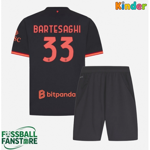 AC Milan Davide Bartesaghi #33 Replik 3rd trikot Kinder 2026-27 Kurzarm (+ Kurze Hosen)